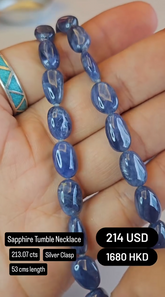 Sapphire Tumble Necklace Deal (213.07 cts)